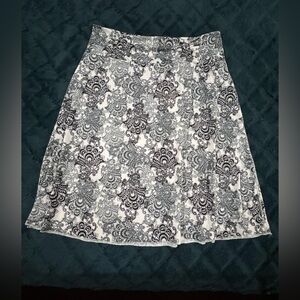 Soybu Asymmetrical Black and White Mini Skirt